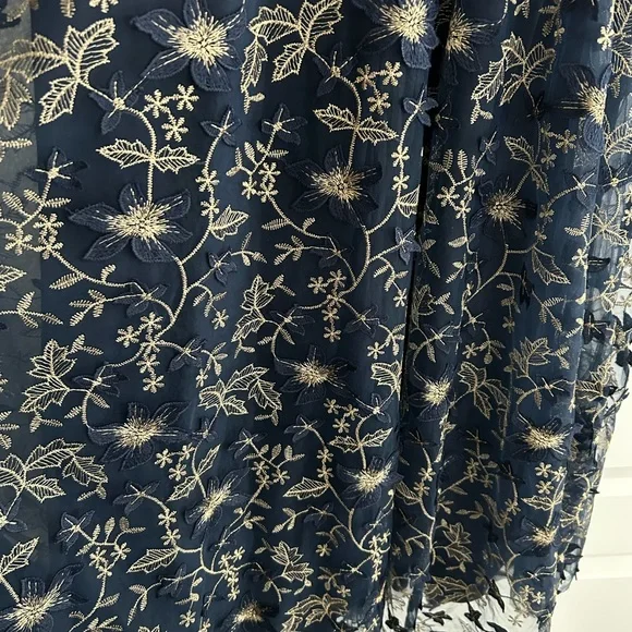 Baltic Born Navy and Gold Floral Maxi Dress - Picture 13 of 16